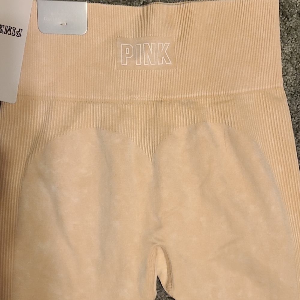 PINK Victoria's Secret Cream Hoodie and Tan Leggings Set - Picture 15 of 16